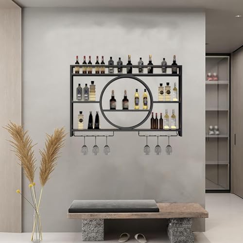 Casier à vin mural 140cm pour optimiser l'espace et ranger vos verres - 2