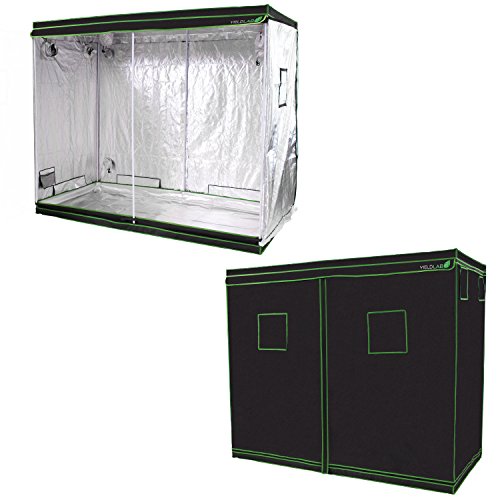 Yield Lab 96" X 48" X 78" Grow Tent With Viewing Window – For Indoor, Led, T5, Cfl, Hps, Cmh – Hydroponic, Aeroponic, Horticulture Growing Equipment #TOP1