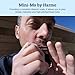 Harmo Mini-Mo Keychain Harmonica - 4 Hole 8 Tunes Type C Mini Harmonica Keychain, Stylish and Portable Mini Keychain, USA Designed Stainless Steel, Ideal Music Keychain Accessory