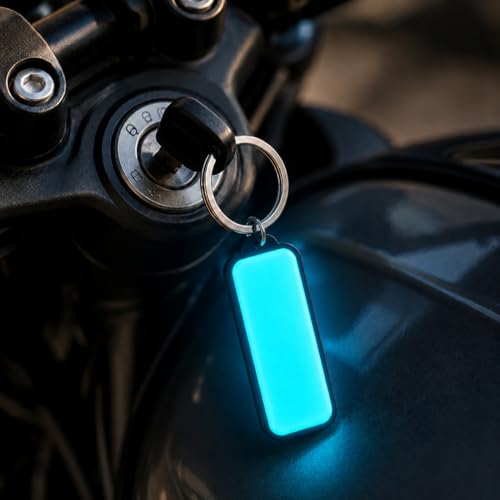 Image of Mi Glow Store Glow in Dark Keychain for Bike Men | Gift for Man | Bike Accessories | Charges in Light Glows in Dark | Key chain for Bike