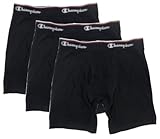 Champion Elite Boxer Briefs (Black, Black, Black) (X-Large) (3-Pack)
