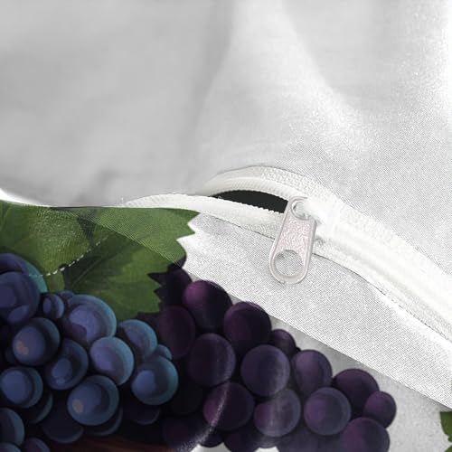 Housse de Couette Grape Clusters Style Illustré Parure de Lit King Luxe - 8