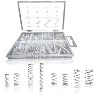 Druckfeder Set 246 tlg. Druckfeder aus Metall Stahlfedern Spiralfeder Set für Werkzeuge und Heimbedarf (1)