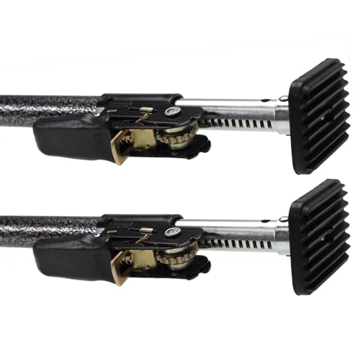 Image of US Cargo Control Ratcheting Cargo Bars for Pickup Truck Bed (2 Pack), 40 inch to 70 inch Adjustable Load Locks for Pickup Trucks, SUV, Minivan, and Small Trailers, Truck Bed Divider with Rubber Non-Slip Pads