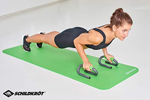 Schildkröt Fitness Push Up Bars, 960040 Push-up bars, 2 push-upgrepen, antraciet-groen, in 4 kleuren karton, - Image 4