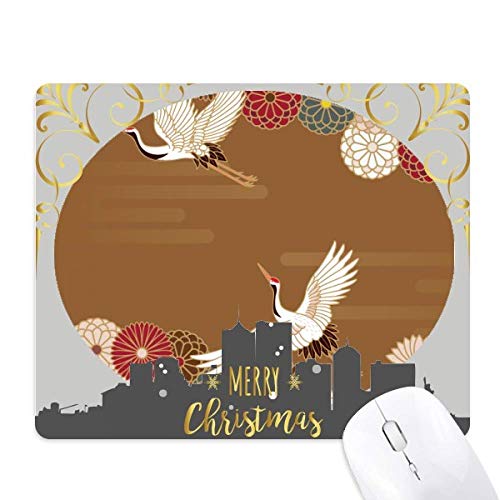 Tapis de souris géométrie de grues fleurs la nuit de noël pour sublimer votre bureau