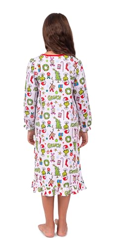 Prestigez Dr. Seuss The Grinch Who Stole Christmas Girls and Toddlers Long Sleeve Traditional Granny Nightgown2