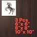 Unicorn Stencil – Mythical Fantasy Creature Design Template Pattern Reusable Art Stencil for Painting, Crafting and DIY Projects