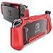 Produktbild Mumba Hülle für Nintendo Switch Robuste Schutzhülle Hybrid TPU Griff Case Cover [Blade Series] Kompatibel mit Nintendo Switch Console und Joy-Con Controller (Rot)