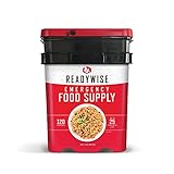 ReadyWise Emergency Food Supply, Freeze-Dried Survival-Food Disaster Kit for Hurricane Preparedness, Camping Food, Prepper Supplies, Emergency Supplies, Entrée Variety-Pack Bucket, 120 Servings