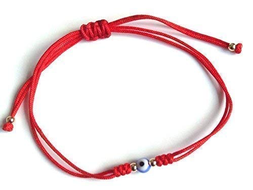 Miniatura 4 de Couples Bracelets Set of 2 Red String Adjustable Evil Eye Hamsa Charm