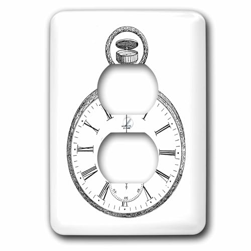 Cache pour montre de poche haute précision 3dRose motif graphique - 2