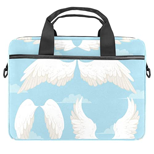 Sac bandoulière PC portable 14.5 pouces au motif ailes d'ange multicolore