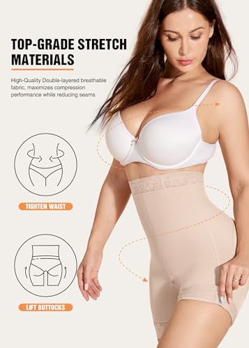 SHAPSHE Shapewear for Women Tummy Control Shorts Body Shaper High Waist Butt Lifter Panties Compression Underwear for Dresse2