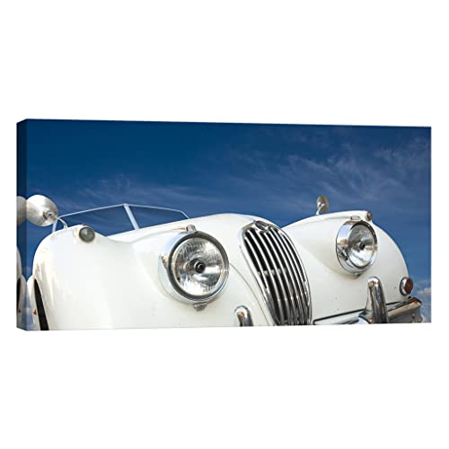 Tableau canvas painting auto moto haut de gamme phosphorescent format panoramique