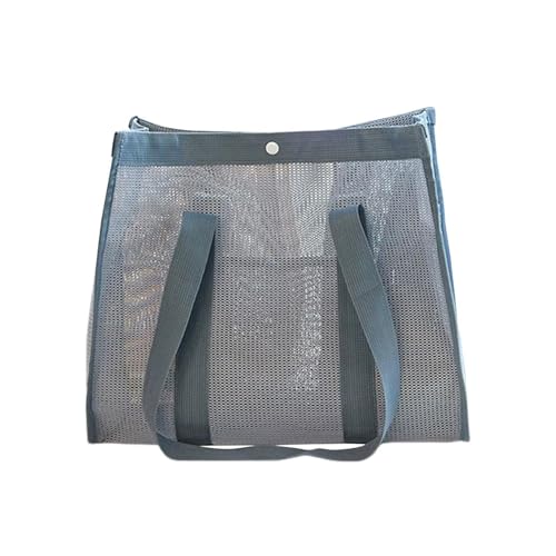 Gran saco de malla plegable estilo bolsa tote para piscina y almacenaje
