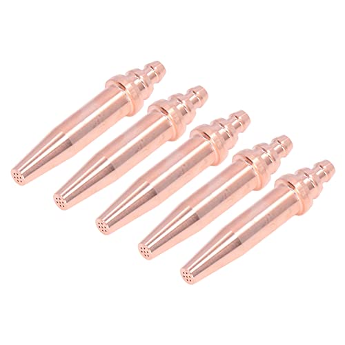 XHTLLO 5PCS Isobaric Cutting Tips G02-0, 1.0mm Aperture 10-20mm Thickness Gas Welding Consumables