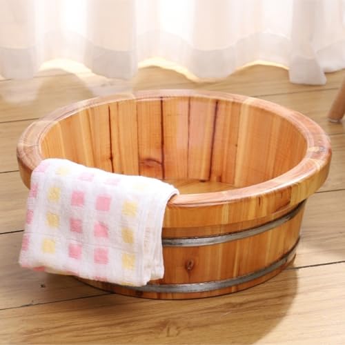 Barril de madera para spa de pies miniatura 4