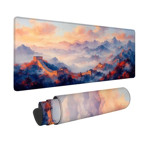 Tapis de souris design montagne 800 x 400 mm, une idée cadeau bureau idéale