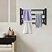 Towel Warmer,Wall-Mounted Electric Towel Rail with 24h Timer,Heated Towel Rail with Smart Temperature,Stainless Steel Electric Towel Dryer