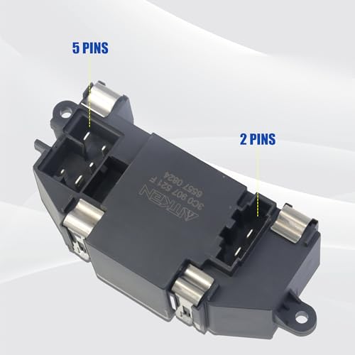 Image of AITKEN Front HVAC Blower Motor Resistor for VW Models | Fits VW Vehicles - For Jetta, Tiguan, Beetle, CC, EOS, Golf, GTI, Passat, Rabbit - Front Side