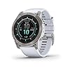 Garmin epix Pro (Gen 2) Sapphire Edition, 51mm, High Performance Smartwatch, Advanced Training Technology, Built-in Flashlight, Whitestone
