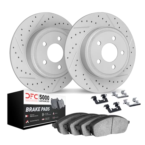 Image of Dynamic Friction Company Rear Brake Kit Fits 2010-2012 Audi A3