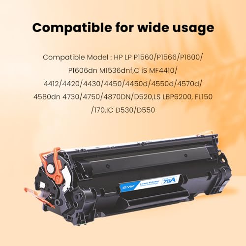 Image of EVM Compatible Toner Cartridge for HP LaserJet P1560 /P1566 /P1600 /P1606dn /M1536dnf MFP - 2100 Pages | High Density | 1 Year Warranty