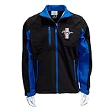 Ford Mustang Softshell Windproof Work Jacket – Blue & Black – Zip Up, 3XL Multicoloured