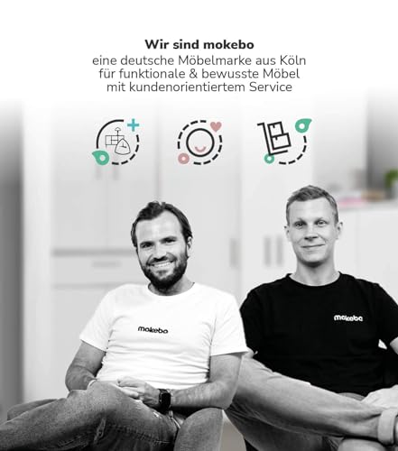 mokebo® Bücherregal weiß aus Holz 'Der Bücherwurm', Schuhregal, Holzregal, Aktenregal Standregal fürs Wohnzimmer, Büro, Kinderzimmer, Regal groß für die Wand mit viel Stauraum, 60cm Breite