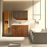 Maple Shaker Sink Base Bathroom Vanity with Drawers 36" Ready-to-Assemble Cabinet