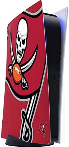 Skinit Decal Gaming Skin Compatible with PS5 Digital Edition Console - Officially Licensed NFL Tampa Bay Buccaneers Large Logo Design
