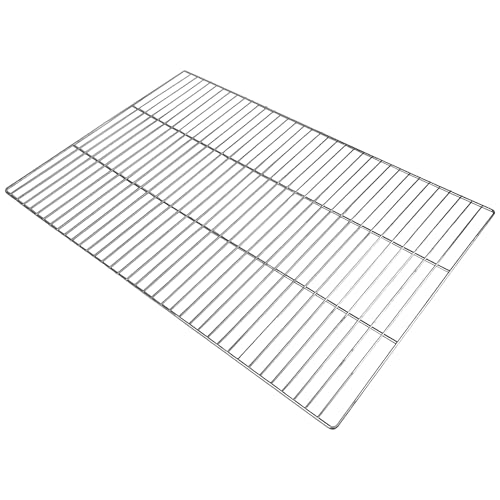 Heavy Duty Zinc-Plated Steel Oven Rack, 23.6×15.7 Non-Slip BBQ Grate, Rust-Resistant Replacement Grill Grid for Indoor & Outdoor Use