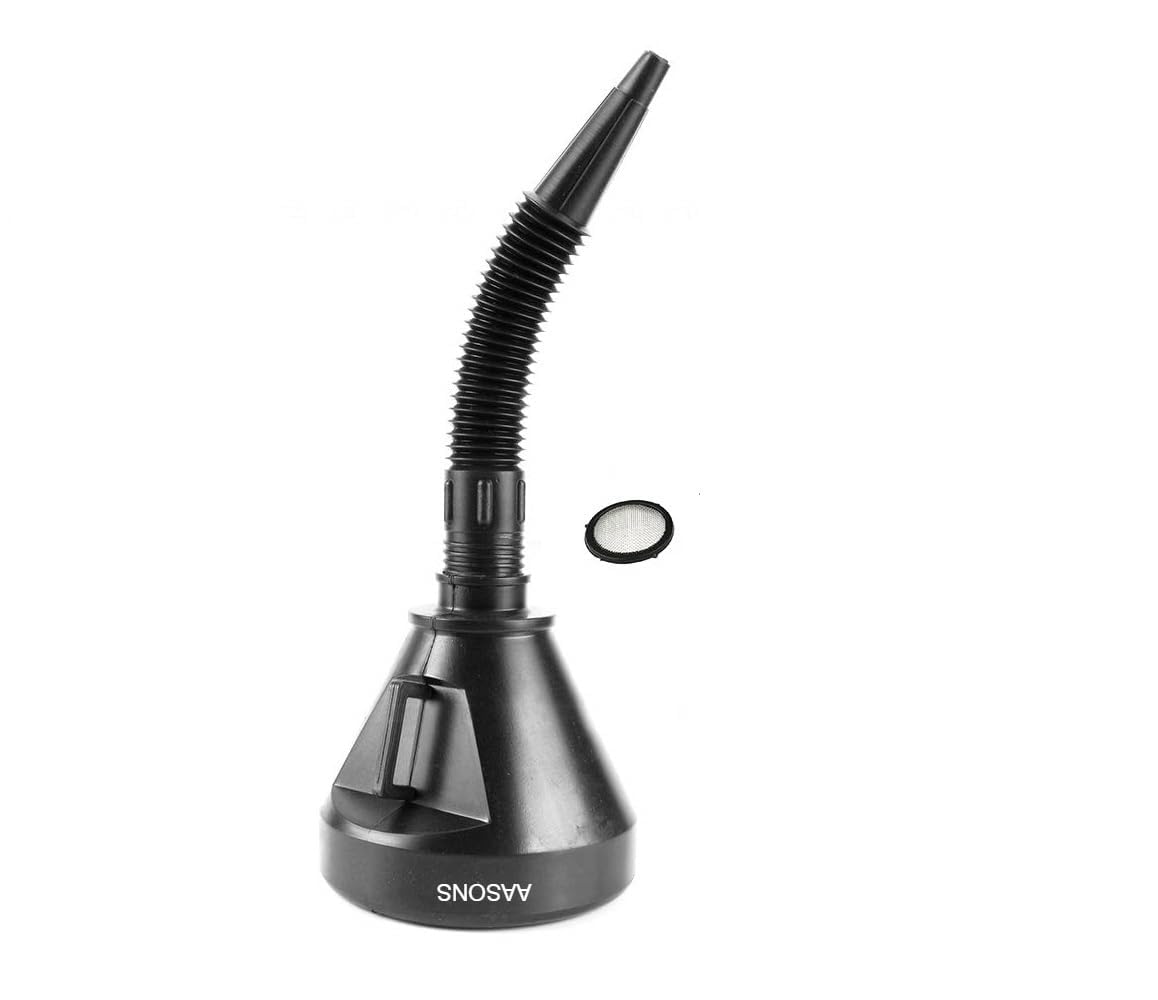 AASONS 2in1 Wide Mouth Fuel Funnel with Handle, Large Plastic Car Petrol Filter Funnel Flexible Spout Refuelling Oil | Water | Fuel | Petrol | Diesel | Gasoline For Cars | Bikes | Trucks-image-26