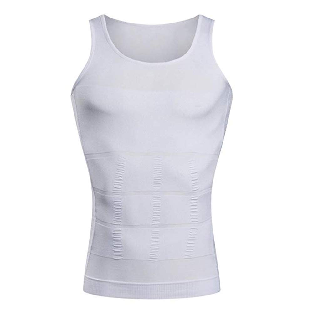 Mens Body Shaper Slimming Vest, Men's Compression Base Layer Slim Compression Muscle Tank Shapewear