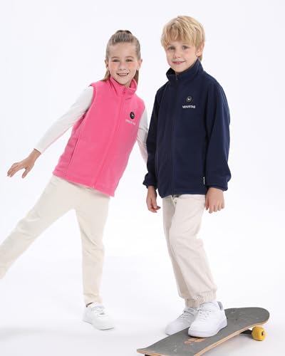 Image of Venustas Kids Heated Fleece Vest with Battery Pack Included, Warmer Youth Electric Heating Vest for Girls