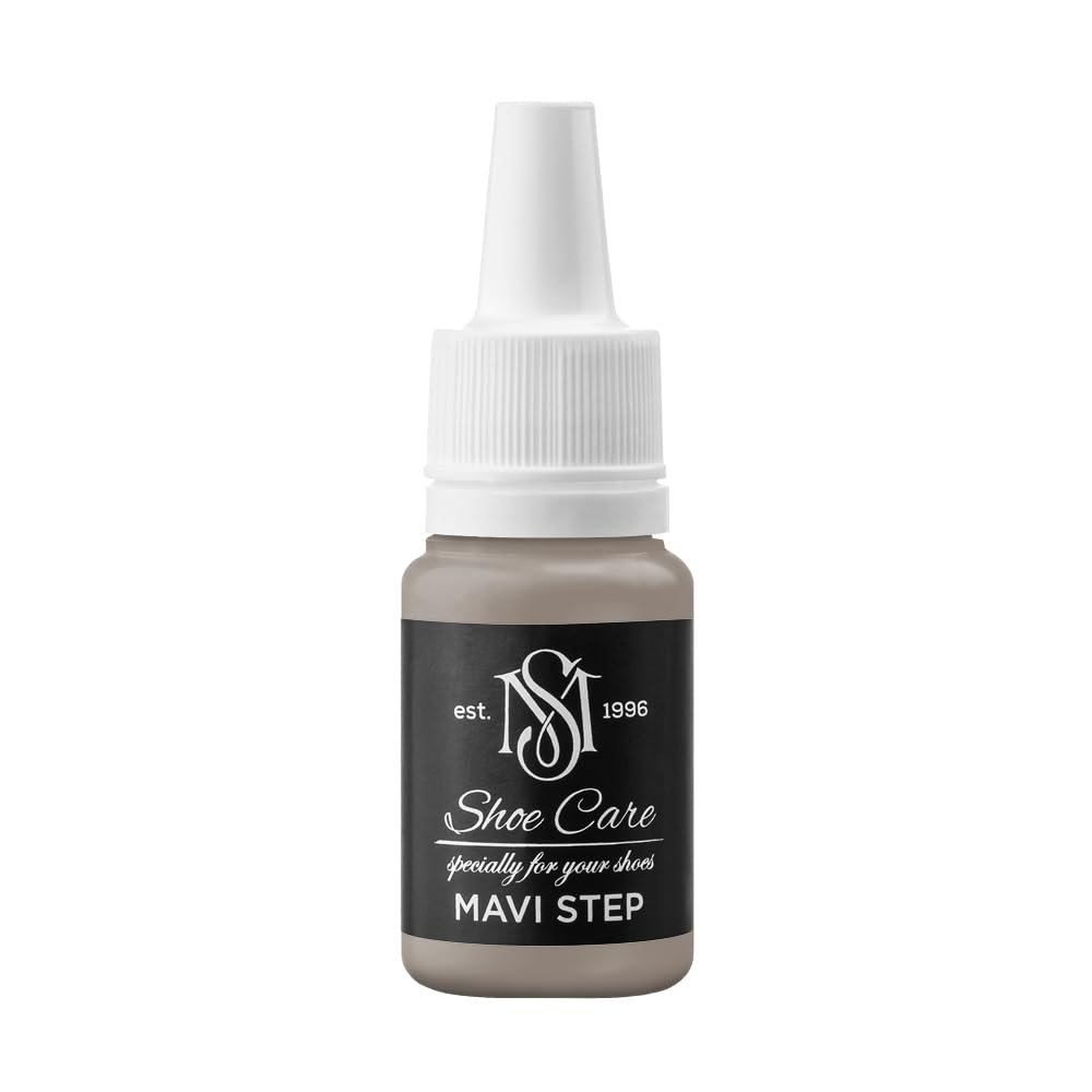 Peinture Cuir Haute Couvrance MAVI STEP Rénovateur Gris Fauve Sombre 10 ml