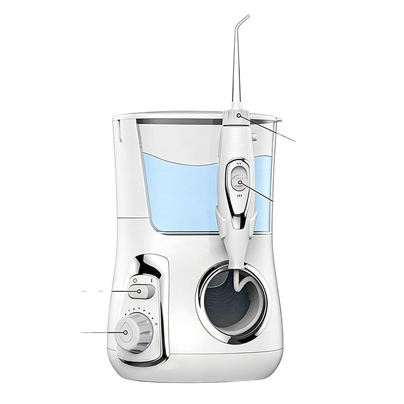 5-in-1 Replaceable Nozzle Desktop Water Flosser Electric Dental Oral Irrigator Home Oral Care Spa for Deep Teeth Cleaning