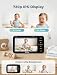 GHB Babyphone mit Kamera 5 Zoll 720P HD Display mit bis zu 168h Akkulaufzeit im VOX Schlafmodus Split-Screen-Anzeige Nachtsicht 4X Zoom Schwenkbar