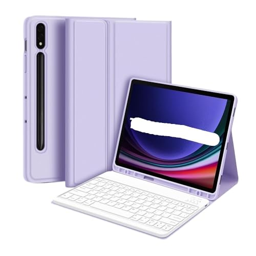 Housse de protection pour Samsung Galaxy Tab S10 FE Plus avec clavier et fente stylo