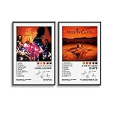 Generisch 2 PCS Alice Poster In Chains Rock Band Music 