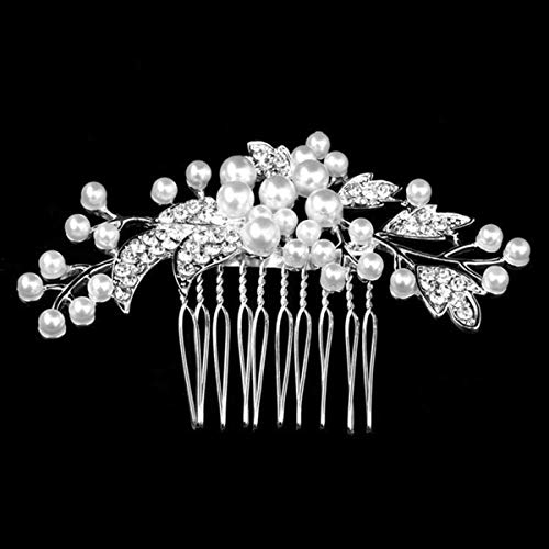 Preisvergleich Produktbild Miaoo Haarkamm mit Diamanten für Damen, Brautschmuck, Haarclip