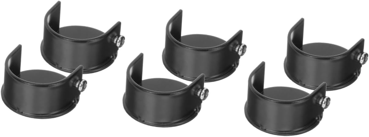 6 Pcs Curtain Rod Bracket Alloy Rod Holders for Easy Replacement for Living Room Bedroom Office Use Compact Design Support for Various Curtain Styles