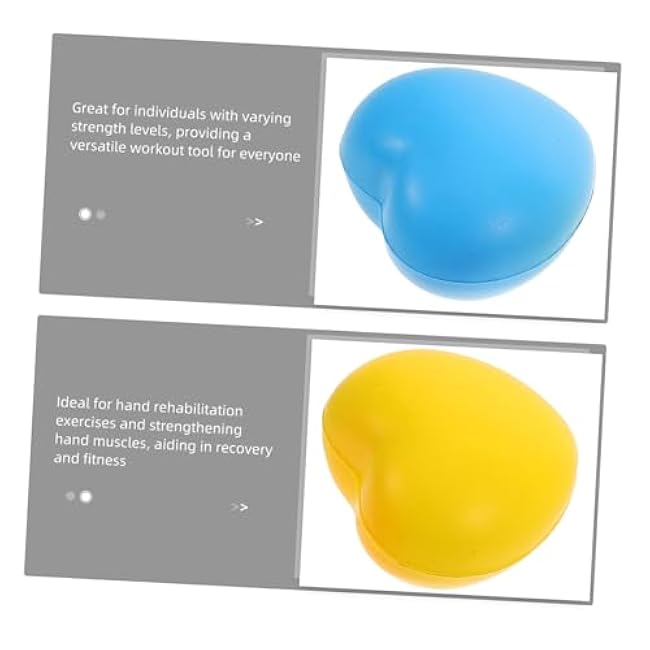 Hand Strengthening Devices Hand Therapy Balls Heart Shape Exercise Balls Hand Exercise Grip Strengthener