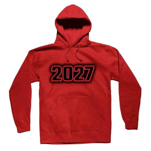 Hoodie 2027 rouge vêtement streetwear chaud et sweat mode unisexe