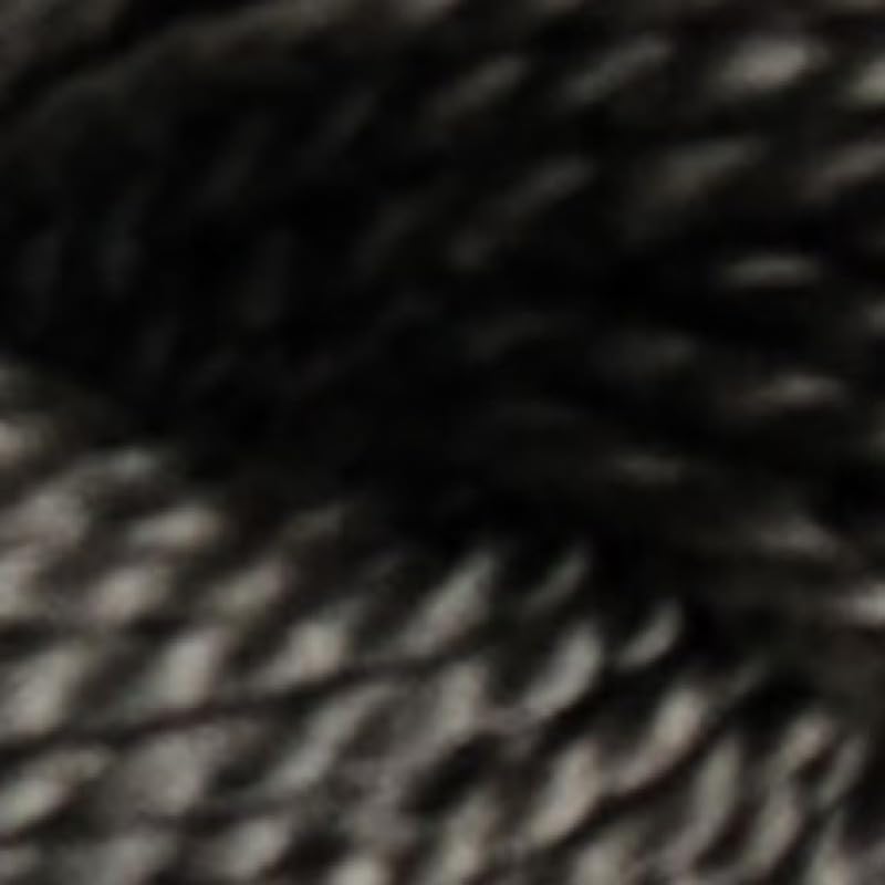 Hilo de algodón perlado DMC color gris oscuro, tamaño 5 miniatura 2
