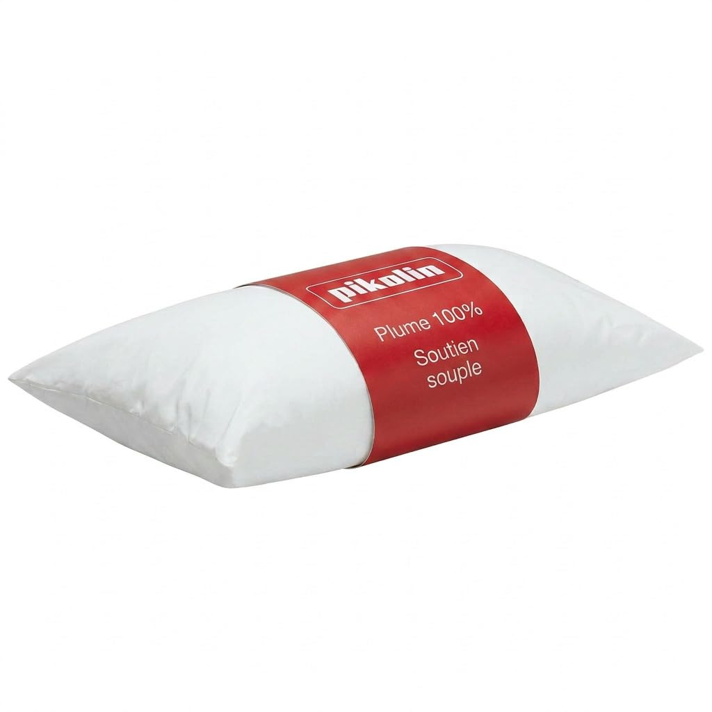 Oreiller 90x40 cm PIKOLIN en coton pur et fibre soyeuse