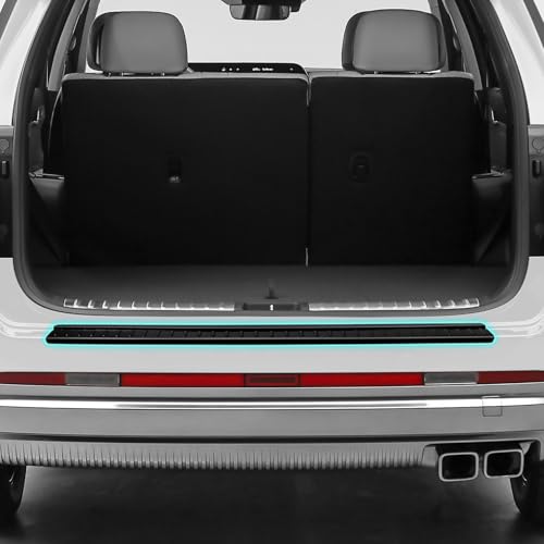 Image of Rear Bumper Protector Compatible with Hyundai 2023 2024 2025 Palisade Car Accessories ABS Plastic Material Matte Black Resistant Trunk Door Entry Guards