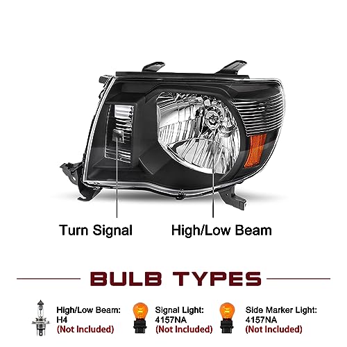 Image of JSBOYAT Halogen Headlight Assembly for 2005-2011 Toyota Tacoma Pickup