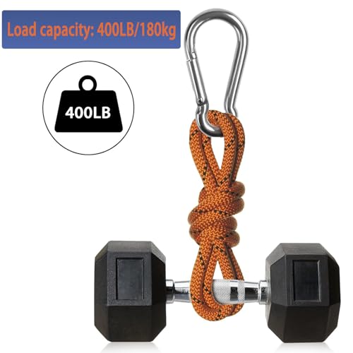 Czkonore 15 Stück Karabiner Set, 6 x60mm Klein Karabinerhaken Belastbar bis 180kg, Karabinerhaken für Schlüsselanhänger, Camping, Hängematte, Hundeleine, Camping, Reisen,Wandern